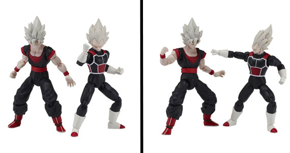 Figuras clon Super Saiayan de Goku y Vegeta de Dragon Ball Fighterz